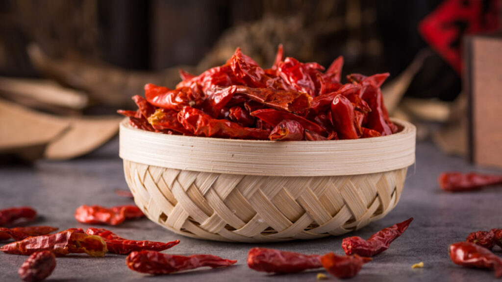 Health benefits of dried chillies